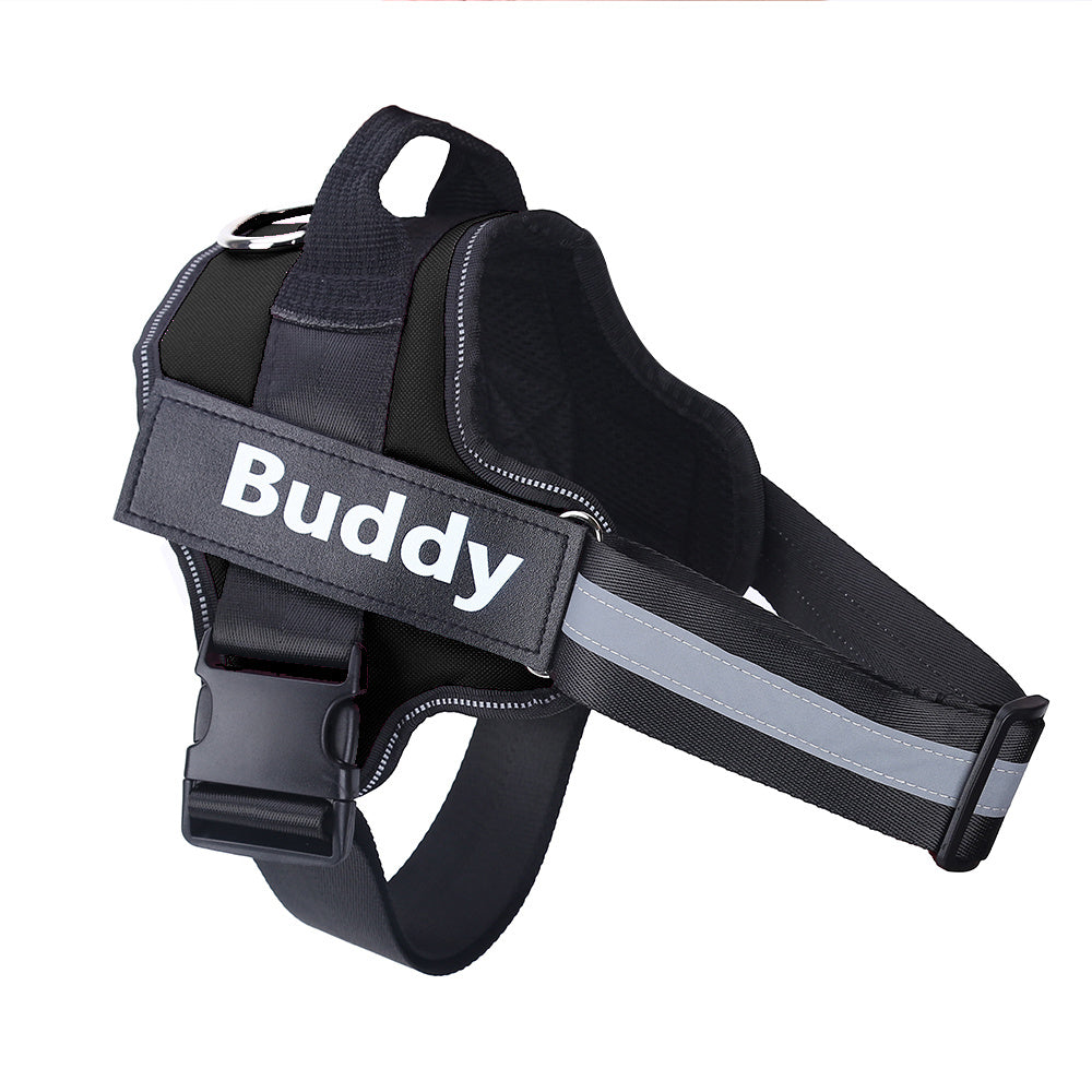 2025 Custom Dog Harness with Name Patch – No-Pull & Breathable