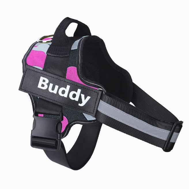 2025 Custom Dog Harness with Name Patch – No-Pull & Breathable