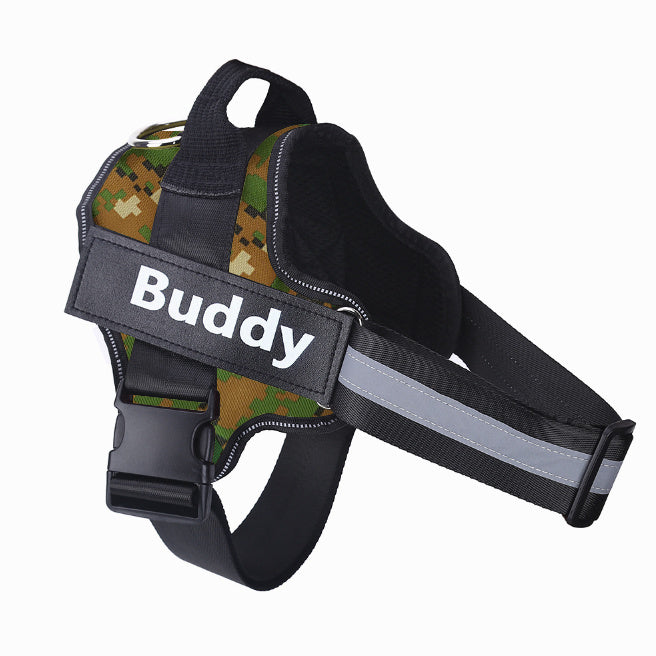 2025 Custom Dog Harness with Name Patch – No-Pull & Breathable