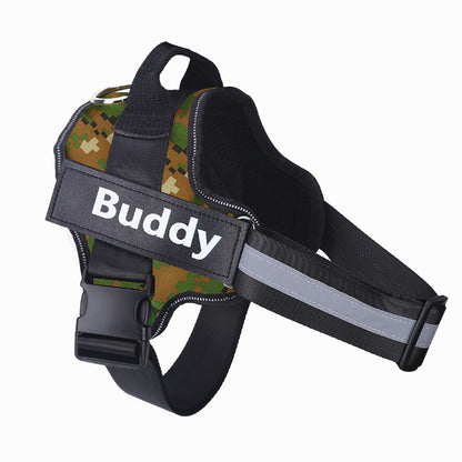 2025 Custom Dog Harness with Name Patch – No-Pull & Breathable
