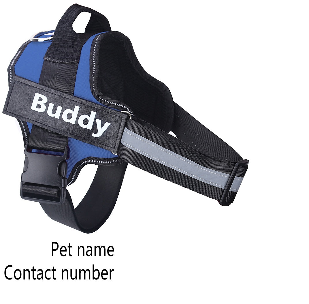 2025 Custom Dog Harness with Name Patch – No-Pull & Breathable