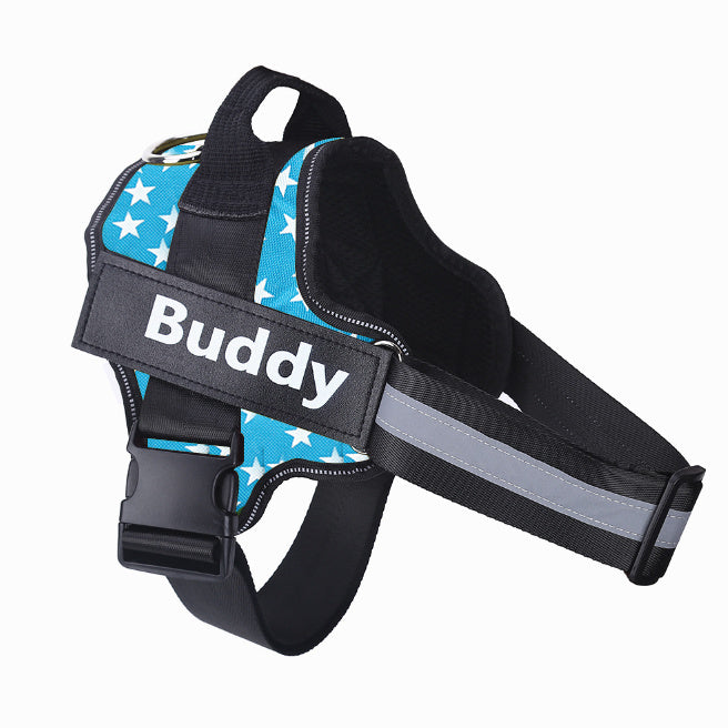 2025 Custom Dog Harness with Name Patch – No-Pull & Breathable