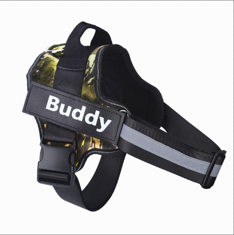 2025 Custom Dog Harness with Name Patch – No-Pull & Breathable