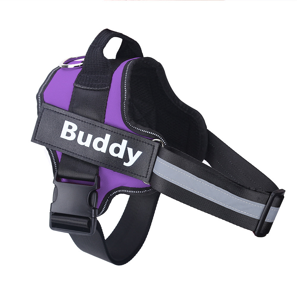 2025 Custom Dog Harness with Name Patch – No-Pull & Breathable