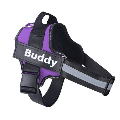 2025 Custom Dog Harness with Name Patch – No-Pull & Breathable